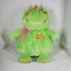 Super Cute Way To Celebrate Easter Large Plush Green Crowned Frog Plush Stuffed